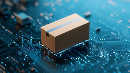 Using technology and AI to help transport goods. Efficient freight transport system. Advances in international freight transport system. ecosystem in logistic