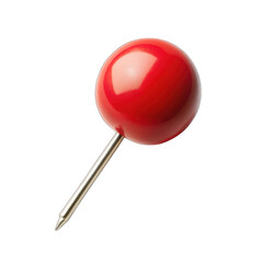 A red and purple pin cushion on transparent background