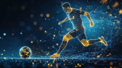 Soccer Player in Motion: A Digital Art