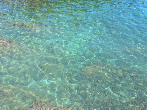 Crystal clear sea water of Adriatic sea 