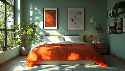 Elegant Minimalistic Bedroom: Combining Comfort and Simplicity with Soft Color Palettes and Modern...