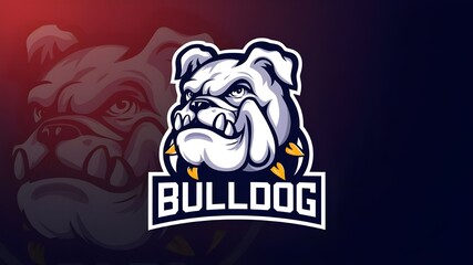 Fototapeta premium Mascot head of a bulldog