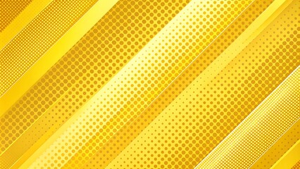 Abstract Yellow Geometric Pattern with Diagonal Stripes