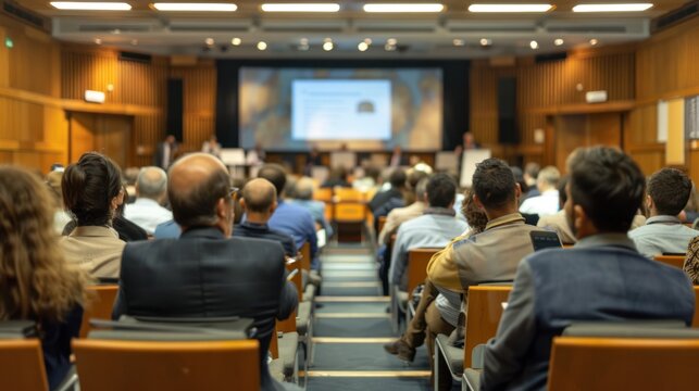 A global health research conference with presentations and posters