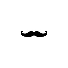 Vector image of a mustache