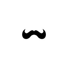 Vector image of a mustache