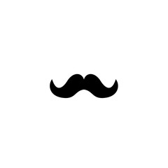 Vector image of a mustache