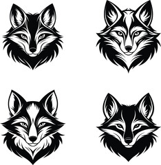 Fox silhouette template 