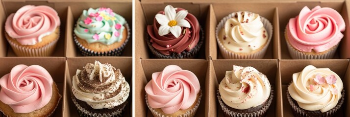 Mother s day cupcake gift box