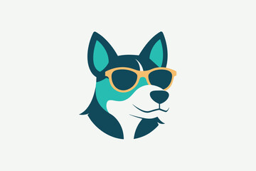 Vector design of a logo pets boutique  on white background