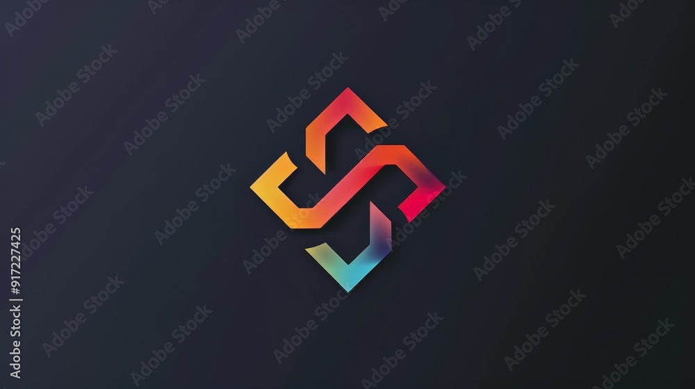 Fototapete develop a striking and modern logo for a tech startup. use a sleek design, minimalistic elements, an