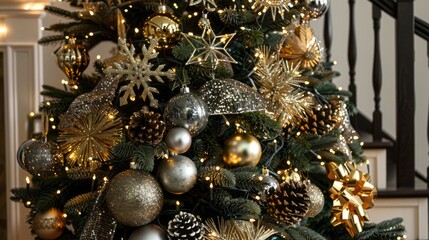 Warmth of the Season: Decorated Christmas Tree