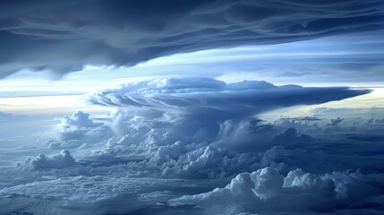 Obraz premium Discuss the impact of weather on the appearance of the sky. How do clouds, rain, and storms affect the visual characteristics of the sky