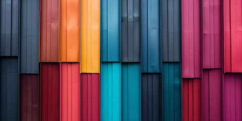 Colorful powder-coated steel background