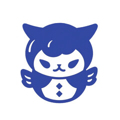 Obraz premium Japanese illustration logo of a cute cat