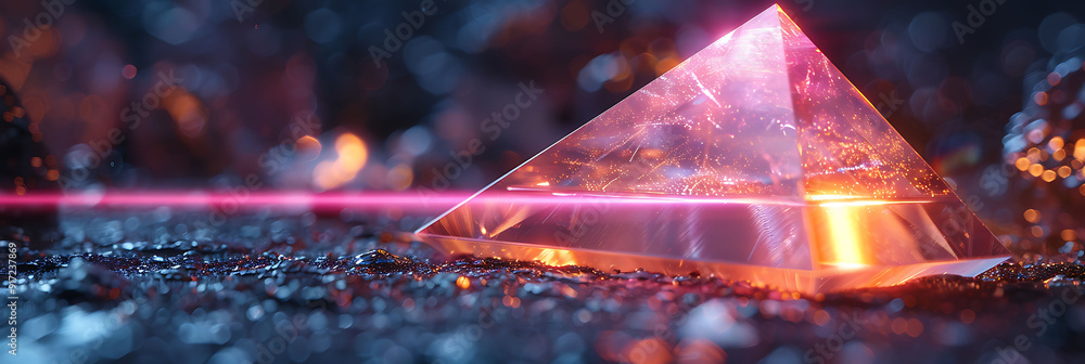 Poster internal reflection experiment describe how would shine laser beam into prism different angles obser