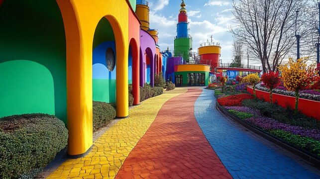 Colorful Izmailovsky Park in Moscow
