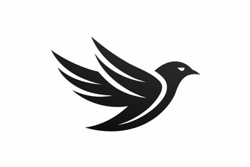  Vector design of a minimalist natural logo on white background