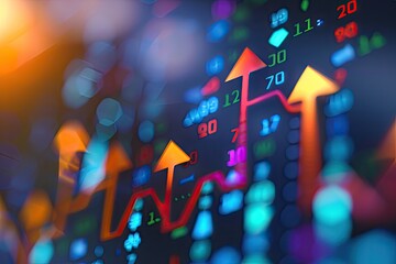 Arrows pointing upwards, representing investment growth and financial opportunities