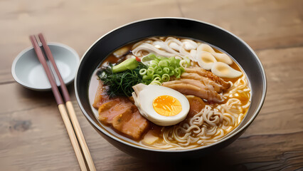 Japanese Cuisine Dish Bowl of Ramen Noodles