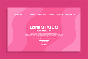 new landing page template background
