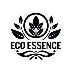 Eco Essence logo type vector illustration on a white background for clean branding.