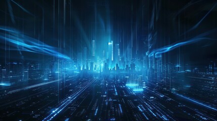 Cyber Cityscape: A Futuristic Digital Metropolis