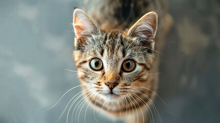 Obraz premium background Cat looking at the camera