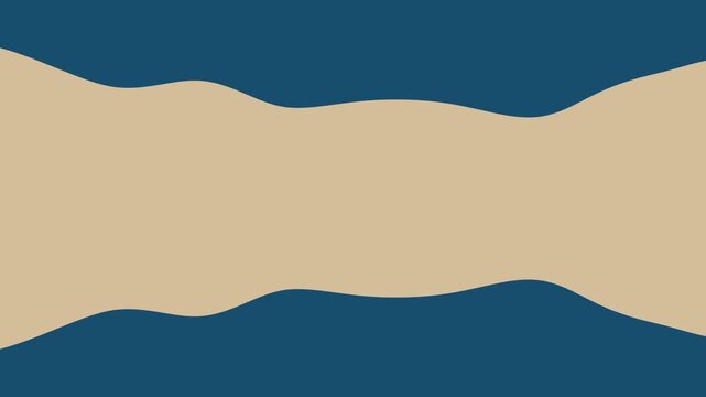 Abstract wave blue navy with brown background 4k animated video