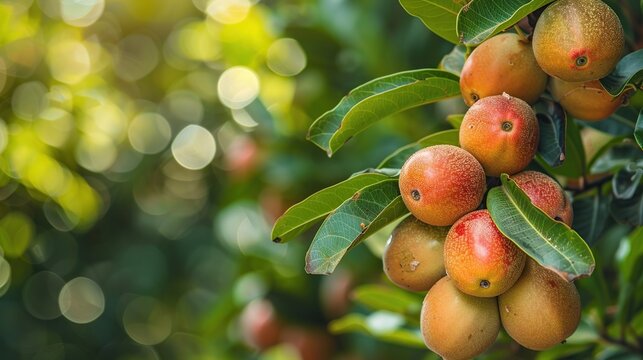 Closeup Shot beauty of sapodilla