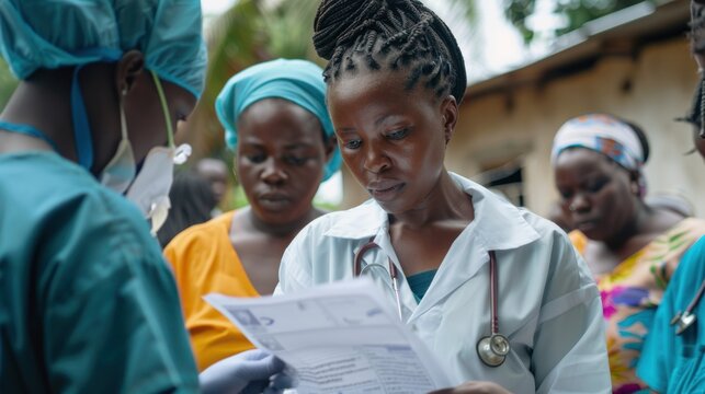 Volunteers engaging in global health work during a crisis