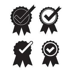 A collection of black award and trophy with white background