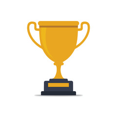 A trophy with white background