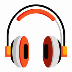 headphone color  Vector illustration
