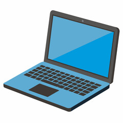 laptop color Vector illustration