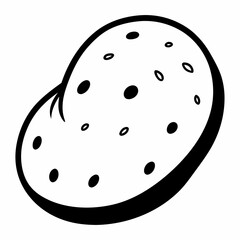 potato  Silhouette Vector illustration
