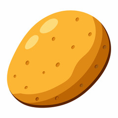 potato  color  Vector illustration
