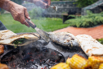 Outdoor Grilling: Fish and Tortillas on the Barbecue