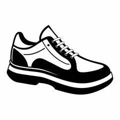 shoe  Silhouette Vector illustration
