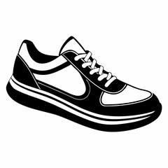 shoe  Silhouette Vector illustration
