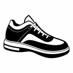 shoe  Silhouette Vector illustration
