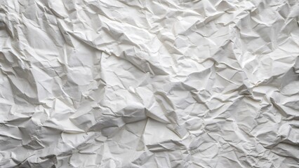 Obraz premium Crumpled White Paper Texture Background