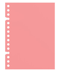 3D note paper. 3D illustration.