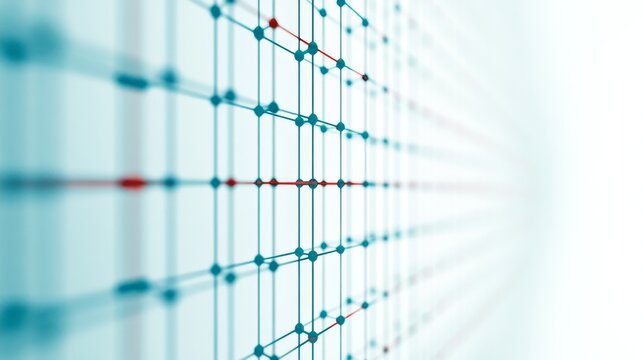 Grid graphic. Simple yet striking composition that combines modern tech aesthetics with a minimalistic and clean approach