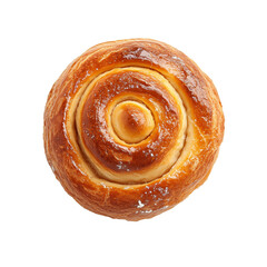 Fresh baked sweet bun top view