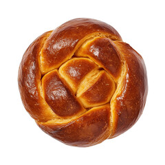 Fototapeta premium Fresh baked sweet bun top view