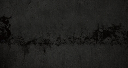 Fototapeta premium Fondo de hormigón con textura grunge negro oscuro. Panorama de fondo o textura de pizarra negra gris oscuro. Textura de hormigón negro vectorial. Fondo de pared de piedra. 