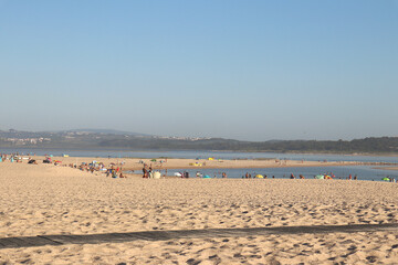 View of the Óbidos Lagoon from Praia da Foz do Arelho, Portugal