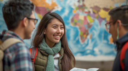 Study Abroad: Students exploring new countries or cultures with space to share study abroad experiences