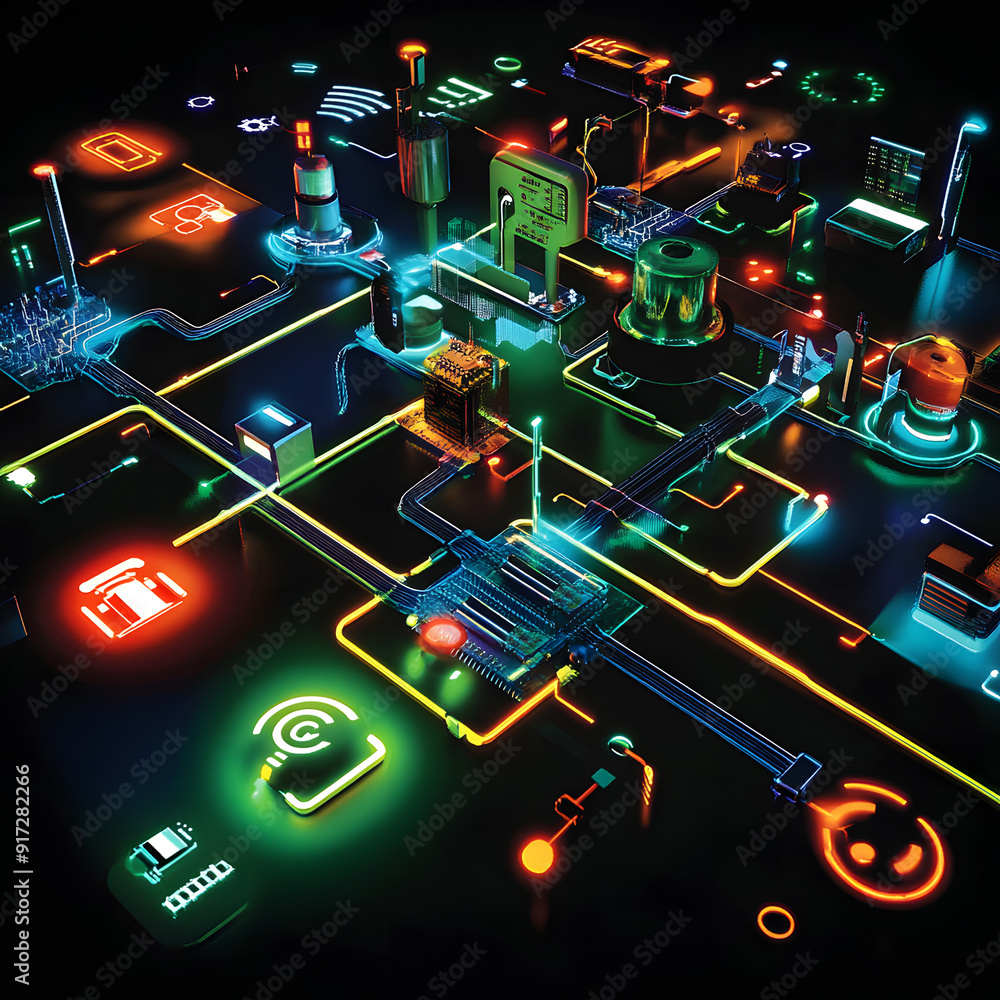 Aufkleber the internet of things (iot) is revolutionizing the way we interact with technology by connecting ev